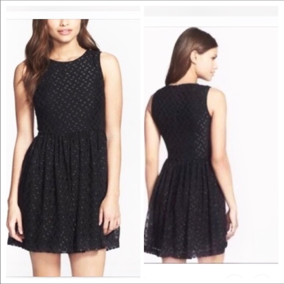 NWT French Connection Polka Sparks Cocktail Black Mini Dress Sleeveless - Picture 1 of 9